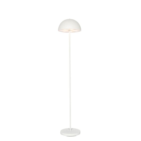 Outdoor Floor Lamp Mushroom White Rechargeable 3-Step Dimmable - Keira